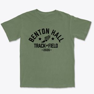 Benton Hall Academy Track and Field Premium Heavyweight T-shirt