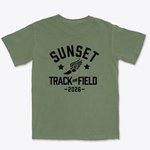Sunset Elementary School Track and Field Premium Heavyweight T-shirt