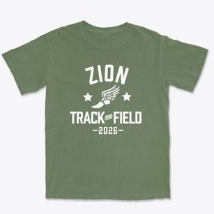 Zion Lutheran School Track and Field Premium Heavyweight T-shirt
