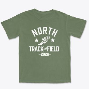 North High School Track and Field Premium Heavyweight T-shirt