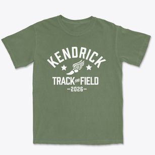Kendrick High School Track and Field Premium Heavyweight T-shirt