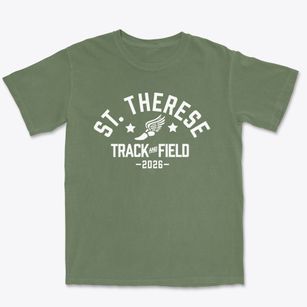 Saint Therese School Track and Field Premium Heavyweight T-shirt