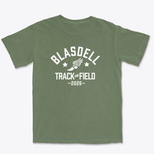 Blasdell Elementary School Track and Field Premium Heavyweight T-shirt