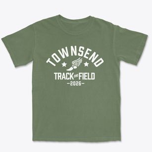 Townsend Junior High School Track and Field Premium Heavyweight T-shirt