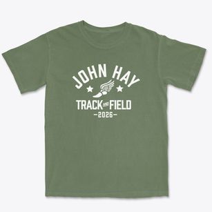 John Hay High School Track and Field Premium Heavyweight T-shirt