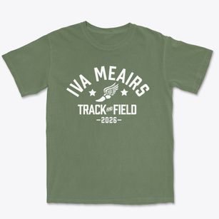 Iva Meairs Elementary School Track and Field Premium Heavyweight T-shirt