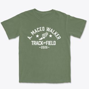A. Maceo Walker Middle School Track and Field Premium Heavyweight T-shirt