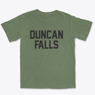 Duncan Falls Ohio Classic Block Premium Heavyweight T-shirt