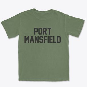 Port Mansfield Texas Classic Block Premium Heavyweight T-shirt