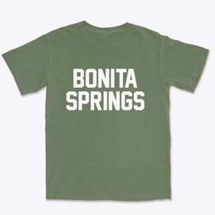 Bonita Springs Florida Classic Block Premium Heavyweight T-shirt