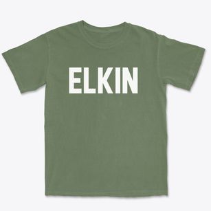 Elkin North Carolina Classic Block Premium Heavyweight T-shirt
