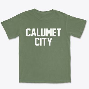 Calumet City Illinois Classic Block Premium Heavyweight T-shirt