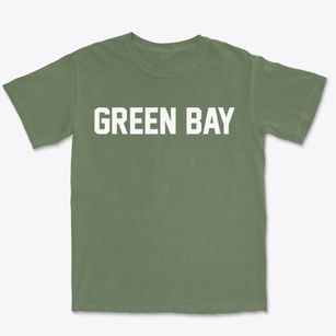 Green Bay Wisconsin Classic Block Premium Heavyweight T-shirt