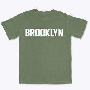 Brooklyn Ohio Classic Block Premium Heavyweight T-shirt