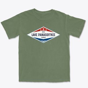 Lake Panasoffkee Florida Diamond Star Premium Heavyweight T-shirt
