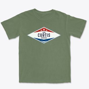 Curtis Nebraska Diamond Star Premium Heavyweight T-shirt