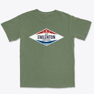 Emlenton Pennsylvania Diamond Star Premium Heavyweight T-shirt