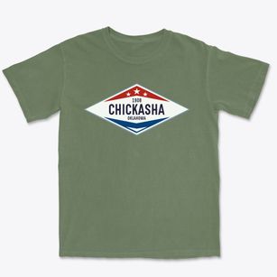 Chickasha Oklahoma Diamond Star Premium Heavyweight T-shirt
