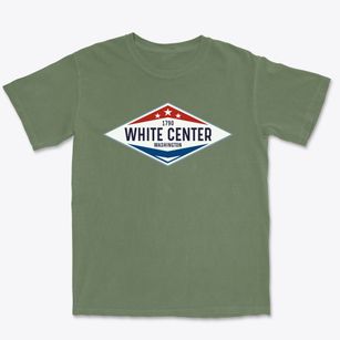 White Center Washington Diamond Star Premium Heavyweight T-shirt