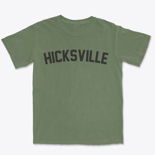 Hicksville Ohio Classic Curve Premium Heavyweight T-shirt