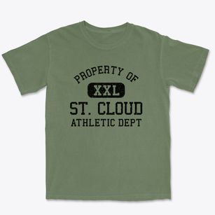 St. Cloud Wisconsin Athletic Dept Premium Heavyweight T-shirt