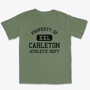 Carleton Nebraska Athletic Dept Premium Heavyweight T-shirt