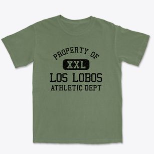 Los Lobos Texas Athletic Dept Premium Heavyweight T-shirt