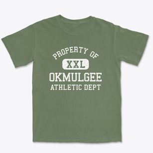 Okmulgee Oklahoma Athletic Dept Premium Heavyweight T-shirt