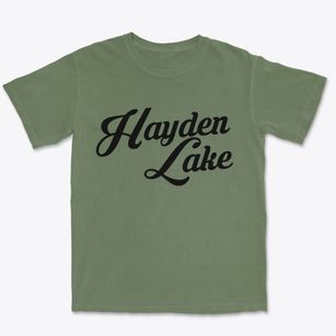 Hayden Lake Idaho Vintage Team Premium Heavyweight T-shirt