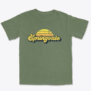 Springvale Wisconsin Sublime Sunset Premium Heavyweight T-shirt