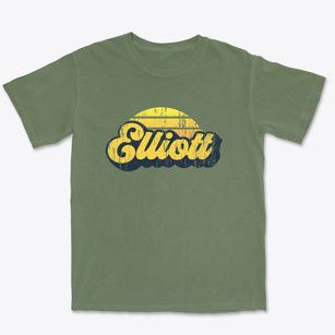 Elliott Iowa Sublime Sunset Premium Heavyweight T-shirt