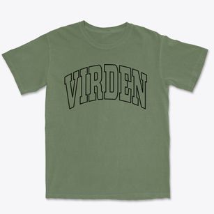 Virden Illinois Trendy Block Premium Heavyweight T-shirt