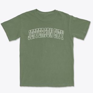 Jefferson City Missouri Trendy Block Premium Heavyweight T-shirt