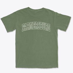Farmersburg Indiana Trendy Block Premium Heavyweight T-shirt