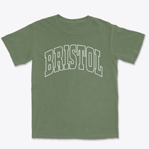 Bristol Rhode Island Trendy Block Premium Heavyweight T-shirt