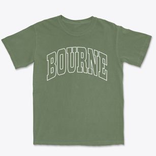 Bourne Massachusetts Trendy Block Premium Heavyweight T-shirt