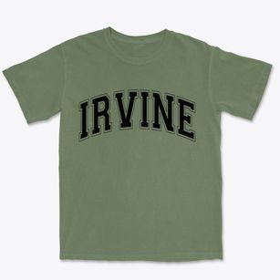 Irvine California Varsity Premium Heavyweight T-shirt