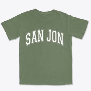 San Jon New Mexico Varsity Premium Heavyweight T-shirt