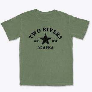 Two Rivers Alaska Star Premium Heavyweight T-shirt