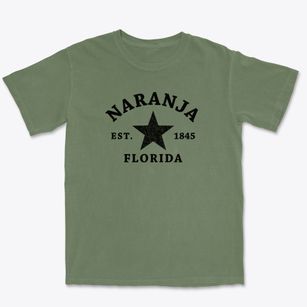 Naranja Florida Star Premium Heavyweight T-shirt