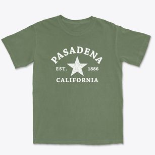 Pasadena California Star Premium Heavyweight T-shirt