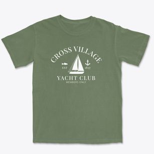Cross Village Michigan Yacht Club Premium Heavyweight T-shirt
