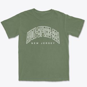 Avon-by-the-sea New Jersey Inline Premium Heavyweight T-shirt