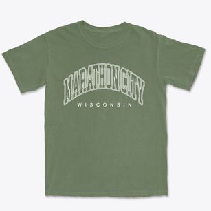 Marathon City Wisconsin Inline Premium Heavyweight T-shirt