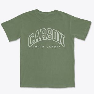 Carson North Dakota Inline Premium Heavyweight T-shirt