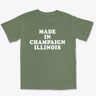 Champaign Illinois Classic 70s Premium Heavyweight T-shirt