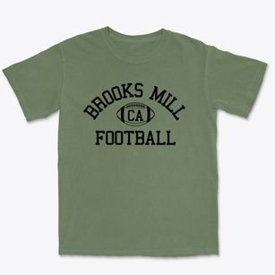 Brooks Mill California Football Premium Heavyweight T-shirt
