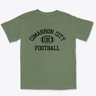 Cimarron City Oklahoma Football Premium Heavyweight T-shirt