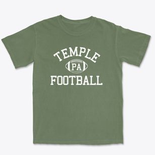 Temple Pennsylvania Football Premium Heavyweight T-shirt