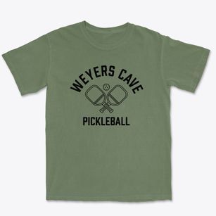 Weyers Cave Virginia Pickleball Premium Heavyweight T-shirt